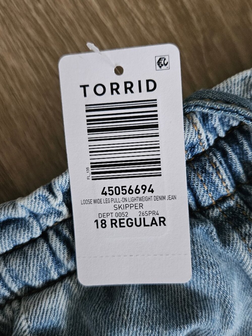 TORRID High-Rise Wide-Leg Loose Jean | Size 18 | Brand New with Tags - Picture 4 of 4